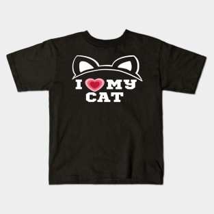 I Love My Cat/I Heart My Cat Kids T-Shirt